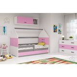 BMS Group Otroška postelja Domi-1 - 80x160 cm - grafit/roza | Shoptok.si