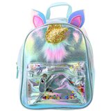  Dječji ruksak s rogom jednoroga i pokretnim konfetima plavi 25 cm 4,5 l | shoptok.hr
