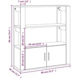  Komoda sivog hrasta sonome 80x30x90 cm od konstruiranog drva | shoptok.hr