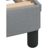  Okvir kreveta s LED svjetlima svjetlosivi 80x200 cm od tkanine | shoptok.hr