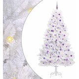  Umjetno božićno drvce s nogom Bijela 240 cm PVC i čelik | shoptok.hr
