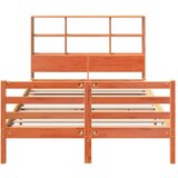  Krevet s regalom za knjige bez madraca 150x200 cm masivno drvo | shoptok.hr