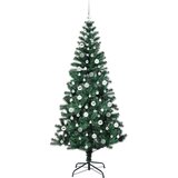 vidaXL Umjetna preddekorirana božićna jelka med 300 LED Zelena 210 cm | Shoptok.si