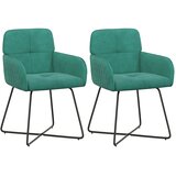 vidaXL Trpezarijske stolice 2 kom. Baršun Tirkizna 59 x 56 5 x 86 cm - Tirkizna 2 | shoptok.hr