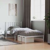 vidaXL Metalni okvir za krevet s uzglavljem bijeli 90x200 cm | shoptok.hr
