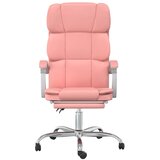  Uredski naslonjač od umjetne kože ružičasti | shoptok.hr