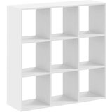 vidaXL Knjižna omara bela 102x32x102 cm inženirski les | Shoptok.si