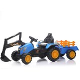 Traktor sa prikolicom i pokretnom kašikom Plavi Cene