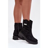 Boto Insulated Women's Ankle Boots Low Heel Black Mirellea | shoptok.hr