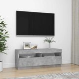  ormarić s LED svjetlima siva boja betona 100 x 35 x 40 cm | shoptok.hr