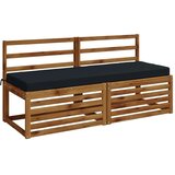  Jastučići za klupe - 2 dijela SOEST 2 kom. 100% poliester - Tamno plava 150 x 50 x 8 cm Melange Slike