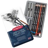 DERWENT set za skiciranje Sketching Collection, 12 dijelova u metalnoj kutiji (34305) | shoptok.hr