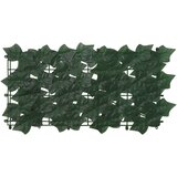  Zaslon za balkon s lišćem Tamnozelena 400 x 100 cm | shoptok.hr