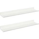  Polica na zidu s policom Zidne 2 pcs Bijelo 40 x 9 x 2 5 cm - Bijelo 40 x 9 cm 2 | shoptok.hr