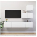  Komplet TV omaric 4-delni bela iverna plošča | Shoptok.si