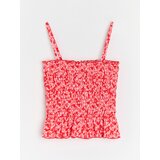 Sinsay Top na naramenice s ukrasnim volanima | shoptok.hr