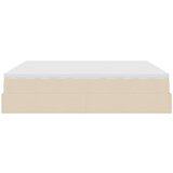  Otomanski krevet s madracem krem 180x200cm od tkanine | shoptok.hr