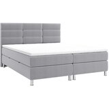 CARRYHOME POSTELJA Z VZMETNICO 160 cm x 200 cm , tekstil svetlo siva | Shoptok.si