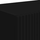 TV stenska omara 2 pcs Črna 59,5 x 31 x 40 cm Konstruiran les, (5000112896) | Shoptok.si