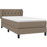  Box spring postelja z vzmetnico taupe 80x200 cm blago, (20895651) | Shoptok.si