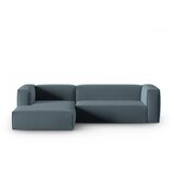 Cosmopolitan Design Plava baršunasti kutna garnitura Mackay – Cijene