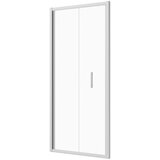 Sanotechnik Zložljiva vrata za tuš kabino Slim Line (90 x 200 cm, Krom, Vgradne dimenzije: 88-92 cm) | Shoptok.si
