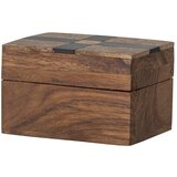 Bloomingville Rjava dekorativna lesena škatla za shranjevanje 6,5x4,5x4 cm Cemile – | Shoptok.si