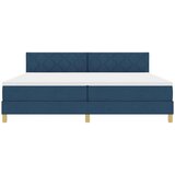  LED Box Spring Krevet s LED trakama Plava 200 x 200 cm tkanina | Eponuda.com
