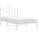  Metalni okvir za krevet s uzglavljem bijeli 100x190 cm | Eponuda.ba