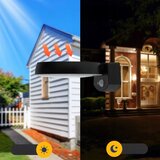  LED solarno zidno svetlo sa senzorom LED/3W/3,7V 1800 mAh IP54 crno | Eponuda.com