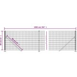  Mrežna ograja s prirobnico zelena 0,8x10 m | Shoptok.si