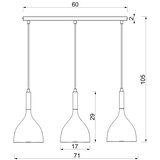  Visilica na sajli NOAK 3xE27/15W/230V mesing/zlatna | Eponuda.com