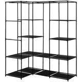 vidaXL 282449 Corner Wardrobe Black 130x87x169 cm | shoptok.hr