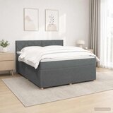  Boxspring krevet s madracem Tamnosiva 140 x 200 cm Tkanina | shoptok.hr