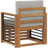  Zunanji kavč Masivno akacijevo les in poliester Naravna, (5000272068) | Shoptok.si