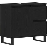  Kupaonski Ormar Crni Hrast 65x33x60 cm Konstruirano drvo | shoptok.hr