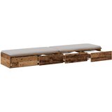  Predali za posteljo Star les 135x36,5x16,5 cm Obdelan les, (22008219) | Shoptok.si