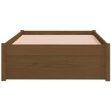  Posteljni okvir medeno rjav iz trdnega lesa 75x190 cm 2FT6, (20646331) | Shoptok.si