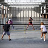 Šport in prosti čas Prenosna mreža za piklbal s kolesi 6,7 m | Shoptok.si