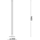 Ideal Lux - LED prigušiva stajaća lampa YOKO LED/16W/230V CRI 90 crna | Eponuda.com