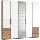 Modern Living Omara S Klasičnimi Vrati Level 36 D, Bela, Barva Hrasta | Shoptok.si