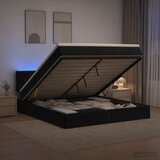  od pjene s madracem i LED-om Crna 140 x 190 cm Baršun | shoptok.hr