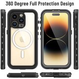 ShellBox Vodoodporna 360° MagSafe torbica IP68 za iPhone 14 Pro – črna | Shoptok.si