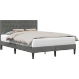  Okvir za krevet Tamnosiva 140 x 200 cm Baršun - Tamnosiva 140 x 200 cm | shoptok.hr