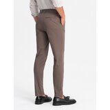 Ombre Men's uniform REGULAR FIT chino pants - brown | shoptok.hr