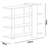 Hanah home nur white walnut