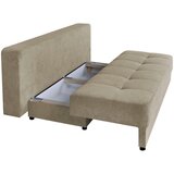 P & B ZOFA S POSTELJNO FUNKCIJO, bež tekstil, leseni material | Shoptok.si