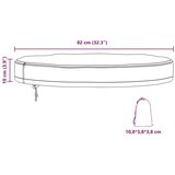 vidaXL Pokrov za zunanjo mizo Črna 82 x 82 x 10 cm 600D tkanina | Shoptok.si