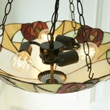 Endon 111879 - Luster na lancu Tiffany INGRAM 3xE27/10W/230V prečnik 45 cm | Eponuda.com