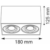  Stropno spot svetlo HADAR Q2 2xGU10/10W/230V belo | Eponuda.com